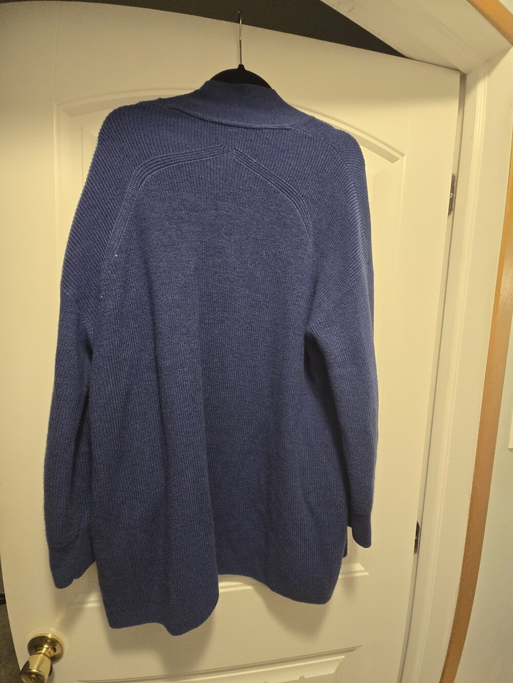 Lululemon Merino Wool-Blend Ribbed Long Wrap Sweater Sz 10 - Picture 4 of 5